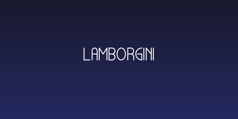 Lamborgini Social Header
