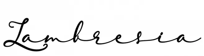 Lambresia  Free Fonts Download