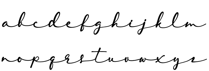 Lambresia Font LOWERCASE
