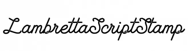 Lambretta Script Stamp  フリーフォントのダウンロード