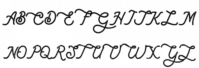 Lambretta Script Stamp Шрифта ВЕРХНИЙ