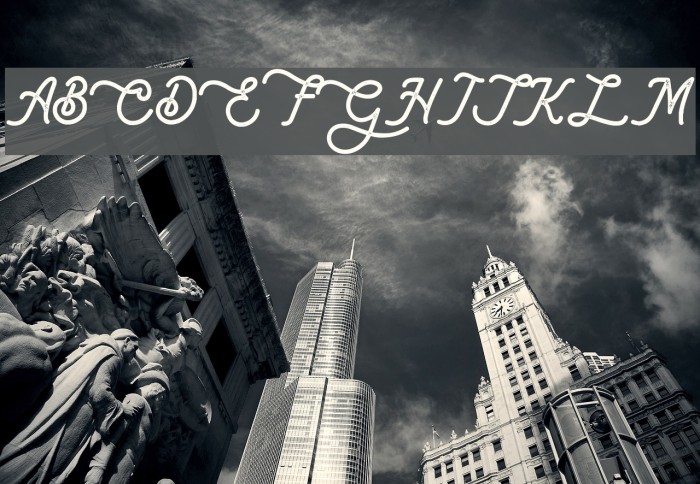 Lambretta Script Stamp Font examples