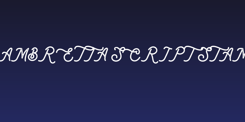 Lambretta Script Stamp Social Header