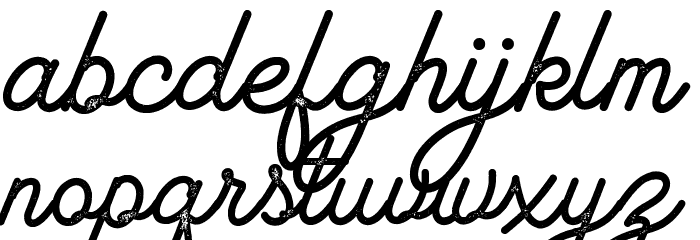 Lambretta Script Stamp Font LOWERCASE