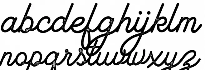 Lambretta Script Stamp फ़ॉन्ट लोअरकेस