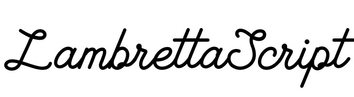 Lambretta Script  لخطوط تنزيل
