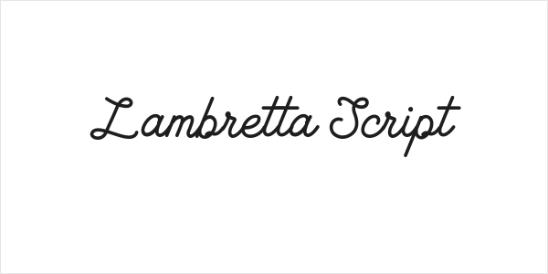 Lambretta Script Logo
