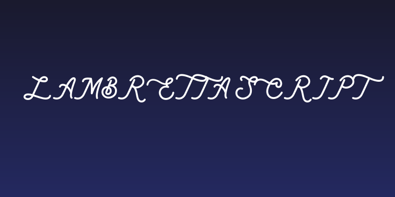 Lambretta Script Social Header