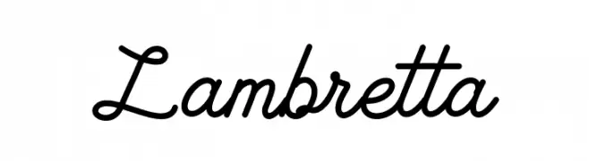 Lambretta  フリーフォントのダウンロード