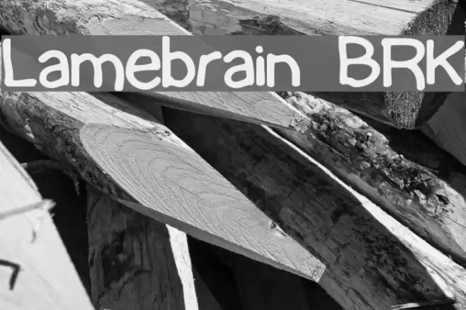 Lamebrain BRK Fonte examples