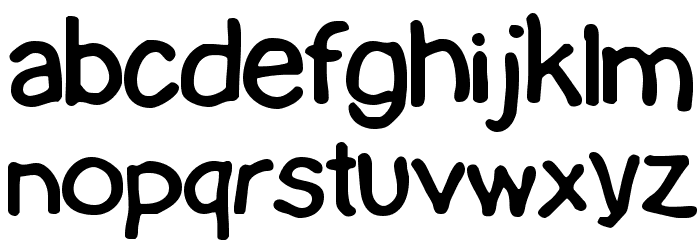 Lamebrain BRK Font LOWERCASE