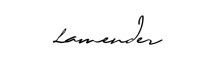Lamender  font caratteri gratis