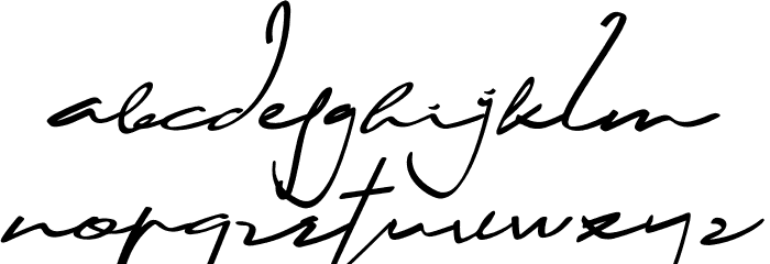 Lamender Font LOWERCASE