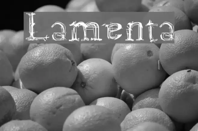 Lamenta フォント examples