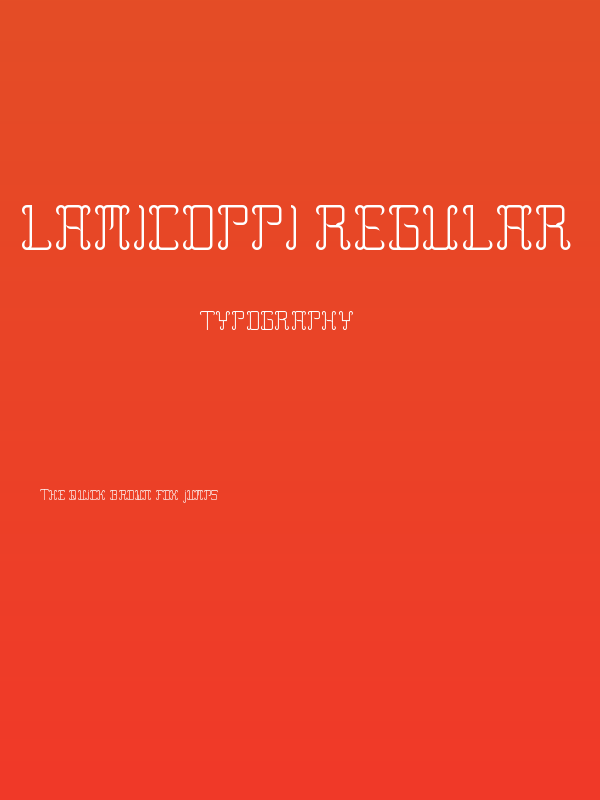 LamiCoppi Regular Poster