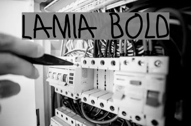 Lamia Bold Font examples