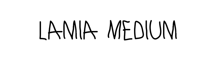 Lamia Medium Font