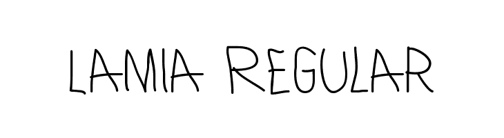 Lamia Regular  Frei Schriftart Herunterladen
