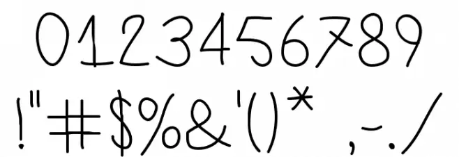 Lamia Regular Font Alte caractere