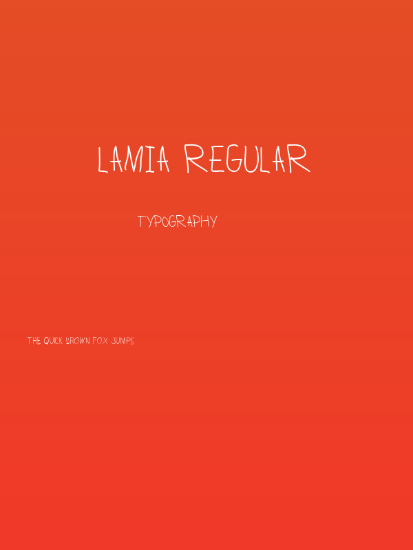 Lamia Regular Poster