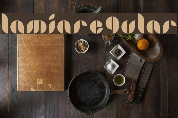 LamiaRegular Font examples