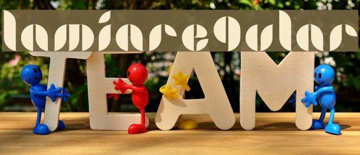 LamiaRegular Font examples