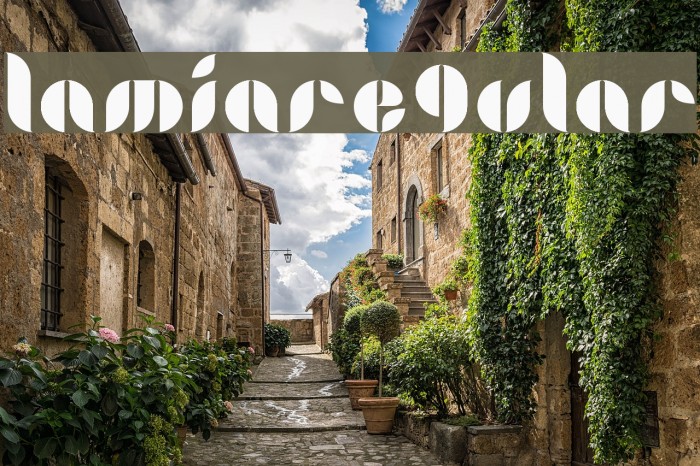 LamiaRegular Font examples