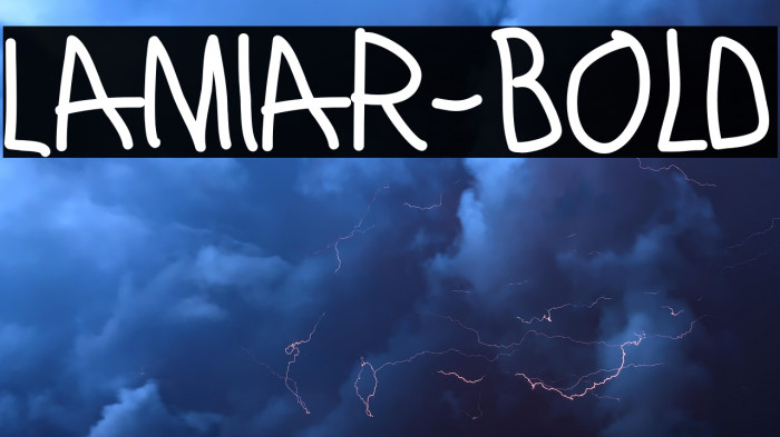 Lamiar-Bold Example 1