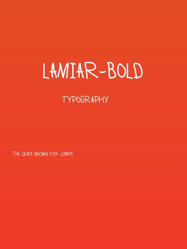 Lamiar-Bold Poster