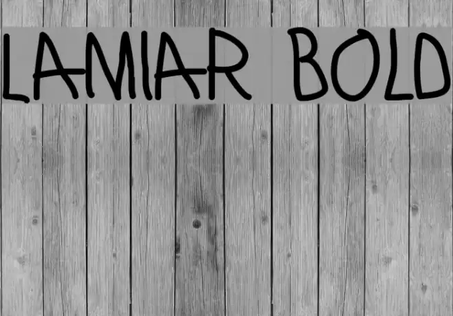 Lamiar Bold Font examples