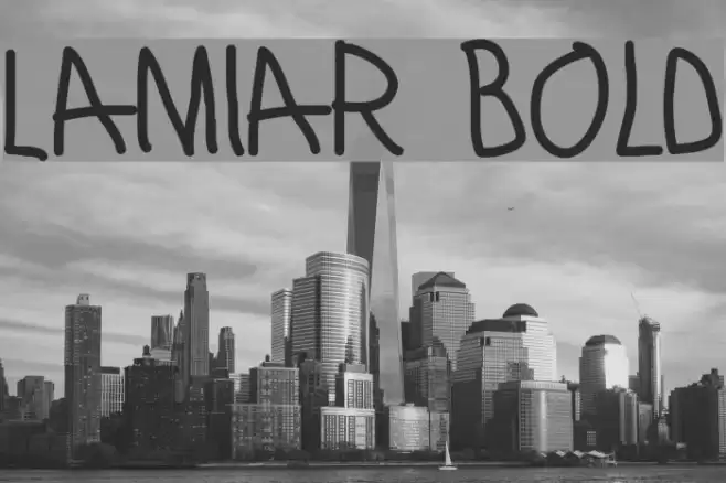 Lamiar Bold Font examples