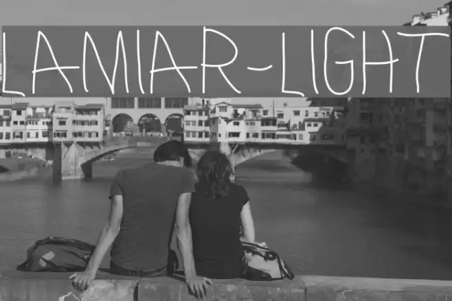 Lamiar-Light Font examples
