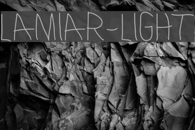 Lamiar-Light Font examples