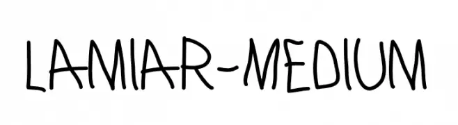 Lamiar-Medium  font caratteri gratis