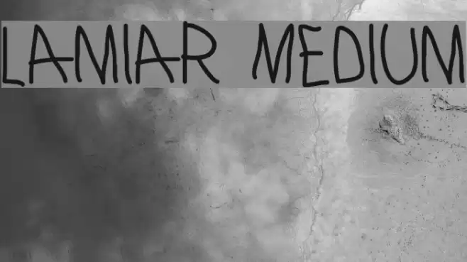 Lamiar Medium Font examples