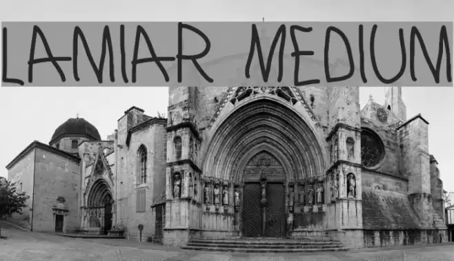 Lamiar Medium Font examples