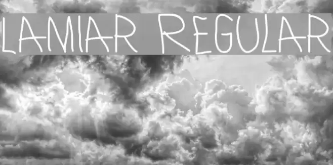 Lamiar Regular Font examples