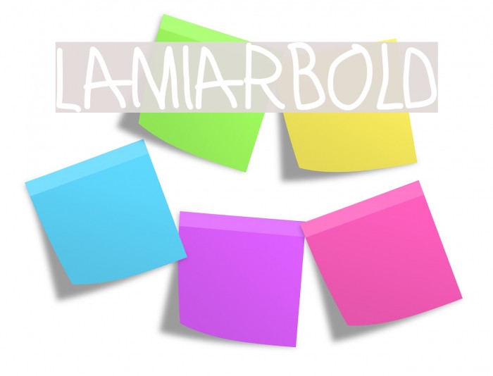 LamiarBold Font examples