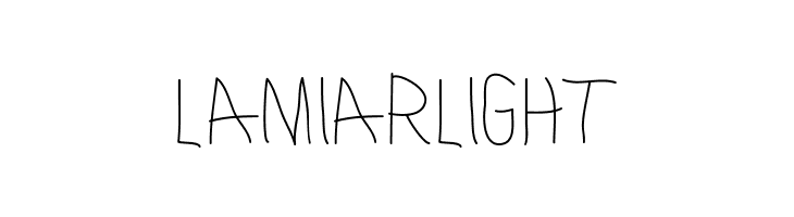 LamiarLight Шрифта