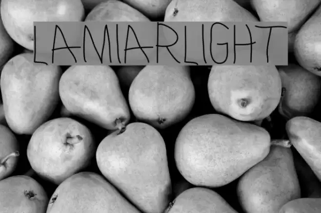 LamiarLight Font examples