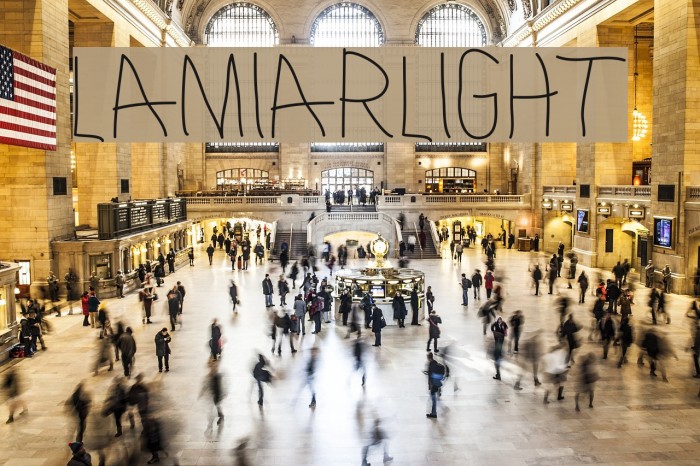 LamiarLight Font examples