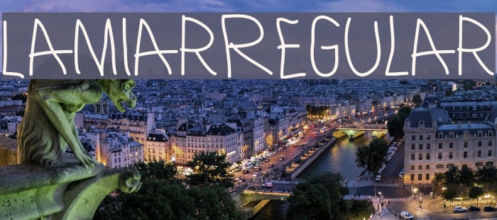 LamiarRegular Font examples