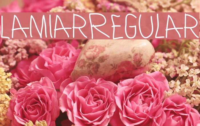 LamiarRegular Font examples