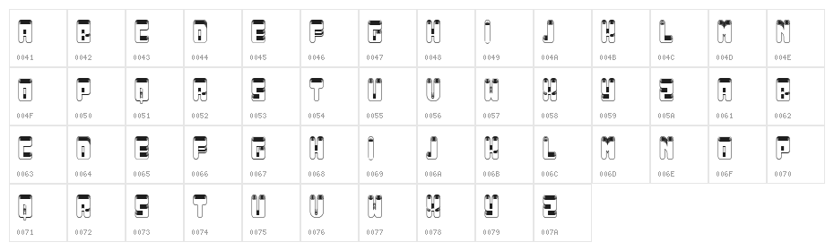 Lamina Regular Character Map