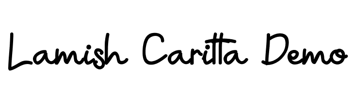 Lamish Caritta Demo  Скачать бесплатные шрифты