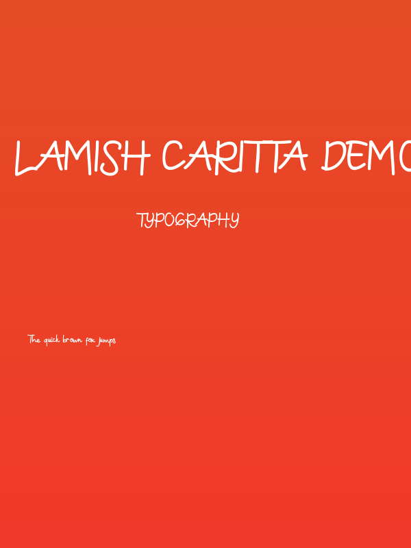 Lamish Caritta Demo Poster
