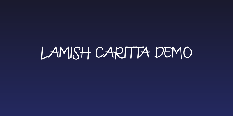 Lamish Caritta Demo Social Header