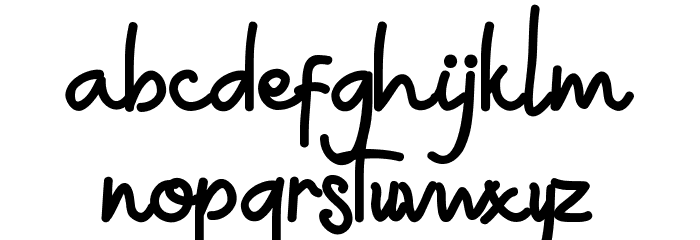 Lamish Caritta Demo Font LOWERCASE
