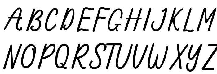 Lamoncia Font UPPERCASE