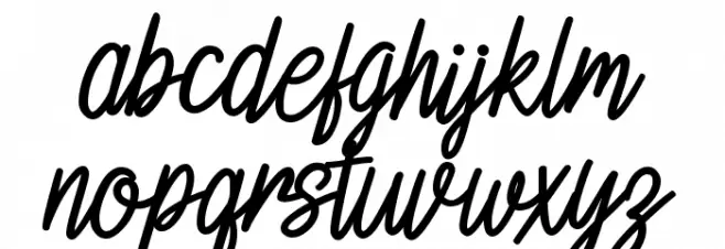 Lamoncia 字体 小写